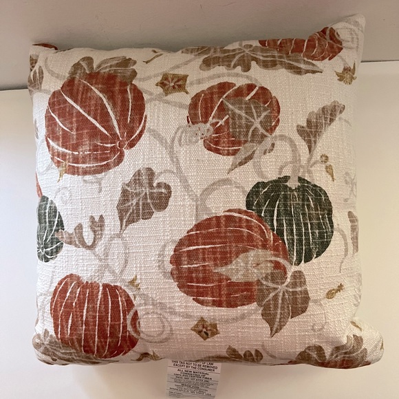 Threshold printed pumpkin square throw pillow - Picture 2 of 8